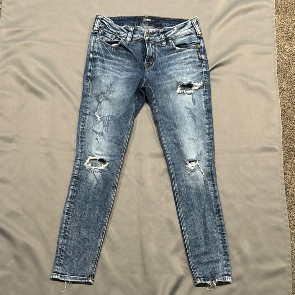 Silver Jeans Women's Distressed Denim